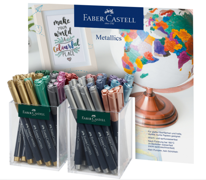 Ново ниво на творчество с маркерите Faber-Castell Metallics!